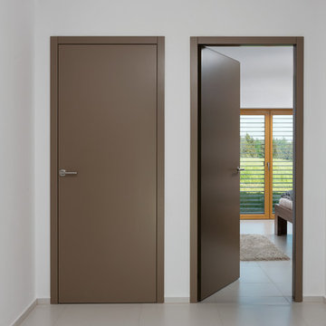 Brown interior doors
