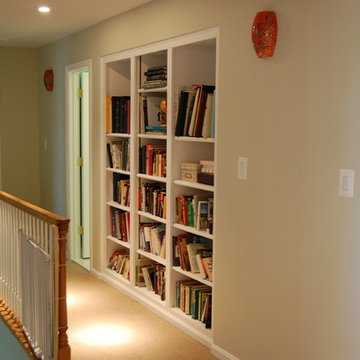 Built-in Bookshelves in Upstairs Hallway
