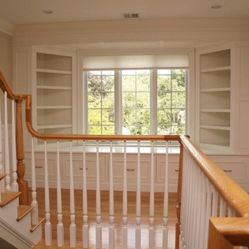 Built-in Windowseat with  Bookcases