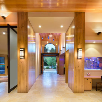 Cathedral Ceiling Entryway of Vertical Grain Douglas Fir