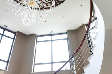 Design ideas for an expansive contemporary staircase in Dallas.