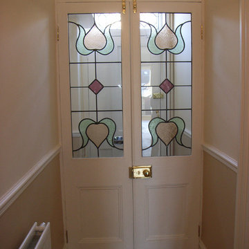 classic stained glass doors