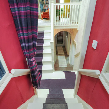 Colourful interior for a Grade II listed house
