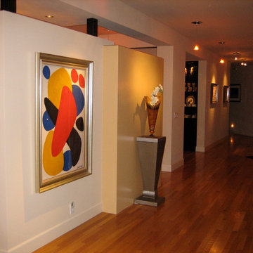 Contemporary Country Home Gallery Hall