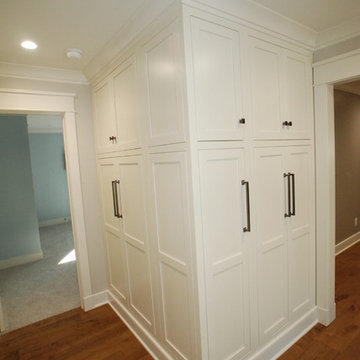 Corner Hallway Linen Cabinet