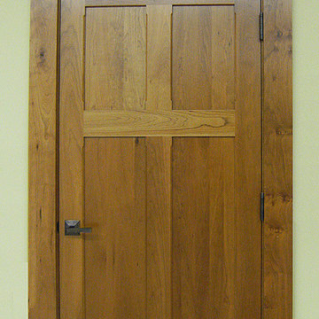 Craftsman Doors - Solid Cherry Wood Reverse 4-Panel Design