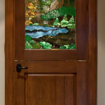 Craftsman Stained Glass Door