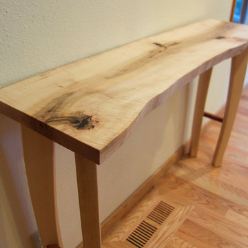 Curly Maple Slab Accent Table