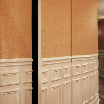 Curved Hidden Door to Storage Area
