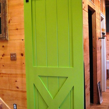 Custom interior barn-style sliding doors