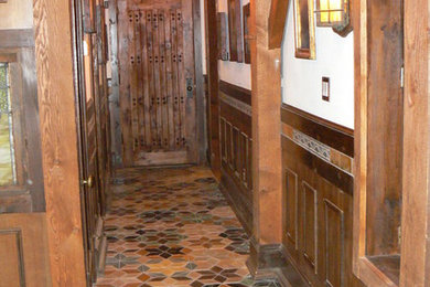 Inspiration for a rustic hallway remodel in Philadelphia