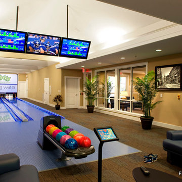 Custom residential bowling alley