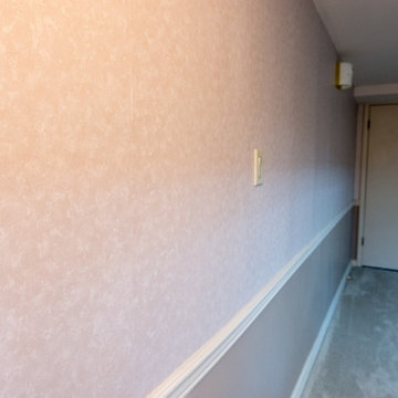 Damaged Hallway Wall Cover Up