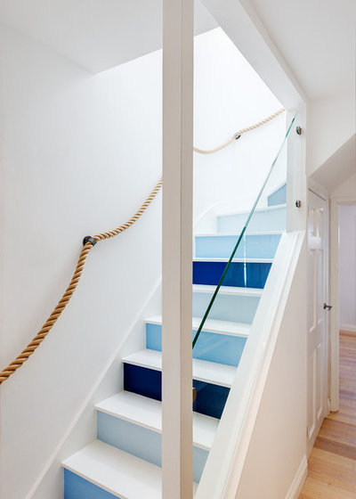 Coastal Staircase by Woodford Architecture and Interiors