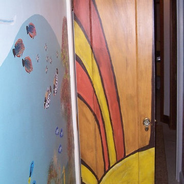 Decorative painting of Interior doors
