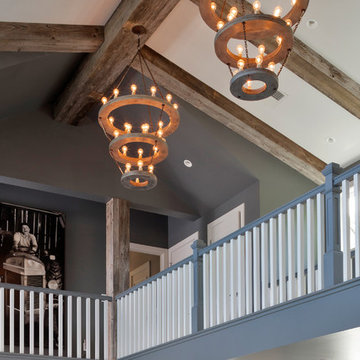 Delaware Beach House with Reclaimed Wood Beams