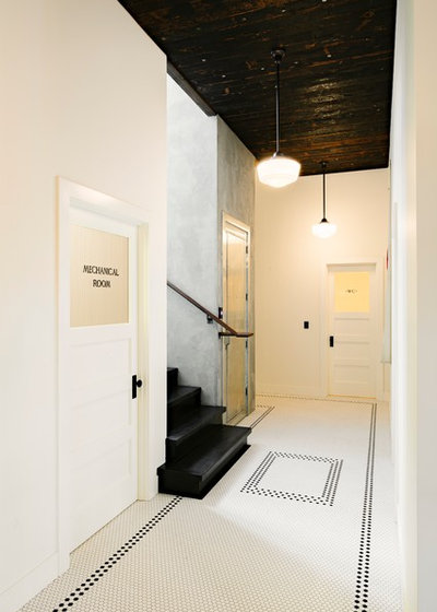 Industrial Hallway & Landing by Emerick Architects
