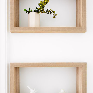 Dot's House: Recessed Timber Shelves