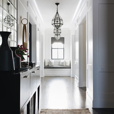 Inspiration for a transitional hallway remodel in Chicago