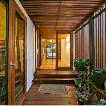 Eden Made timber and glass French entry doors
