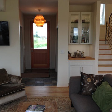 Entry Hall, bar cupboard, stairwell