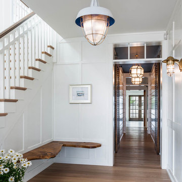 Entry Hall, Transitional Beach Retreat, Longport, NJ