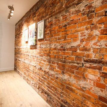 Exposed Brick Hallway