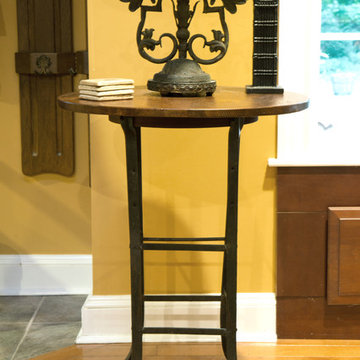 Factory Stool End Table