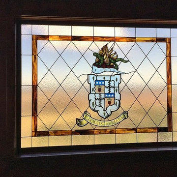 Family Crest Stained Glass Window