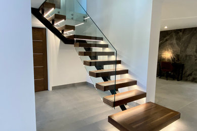 Design ideas for a contemporary staircase in Hampshire.