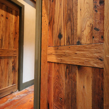 Finkelstein Office - rustic reclaimed oak doors