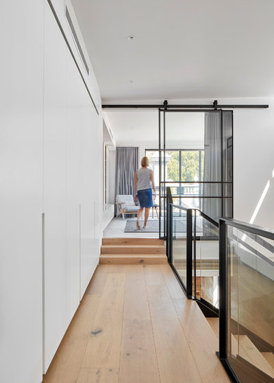 Contemporary Hallway & Landing by MMAD Architecture