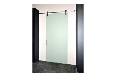 Frameless Glass Barn Doors