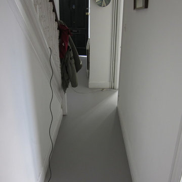 Grey Poured Resin Flooring installed throughout London residential property