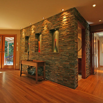 Hall With Stone Wall