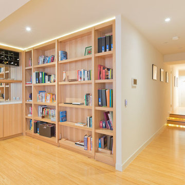 Hallway and Bookshelf