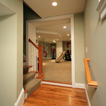Hallway and playroom