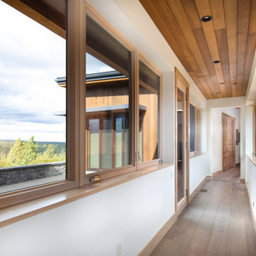 Hallway between pods