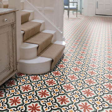 Hallway in Victorian Home with Encaustic Tiles