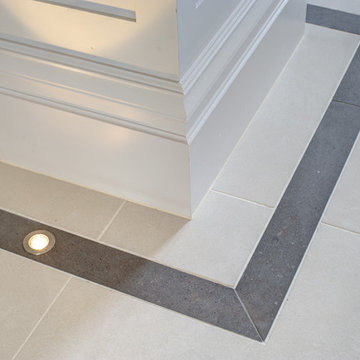Hallway - Micron White Polished & Conproj Dark Grey Border Insert