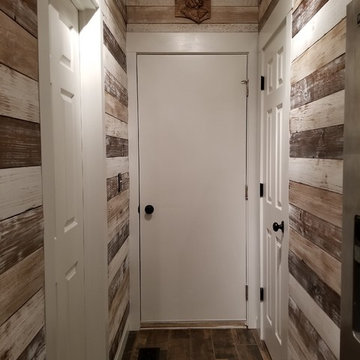 Hallway - Mountain Cabin Shiplap installed