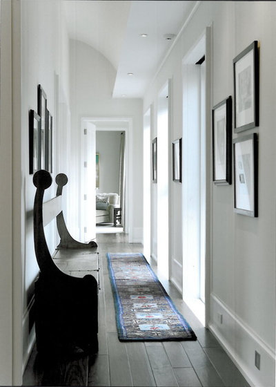 Contemporary Hallway & Landing by SemelSnow Interior Design, Inc.