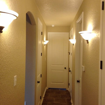 Hallway w/ sconces