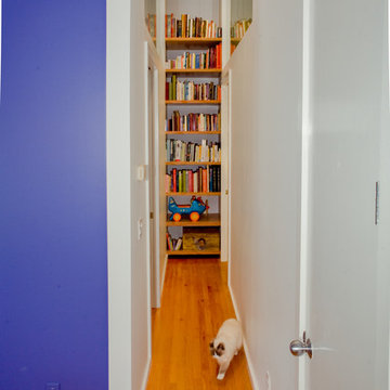 Hallway with Built-In Book Case