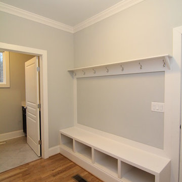 Hallway with Drop Zone Storage Bench