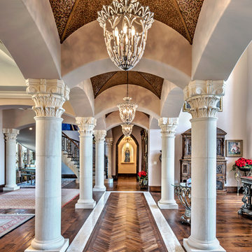 Hallway with Limestone Columns