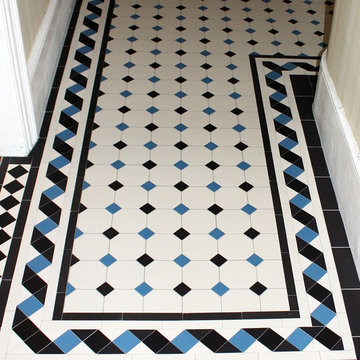 Hallway with Reproduction Victorian Floor Tiles