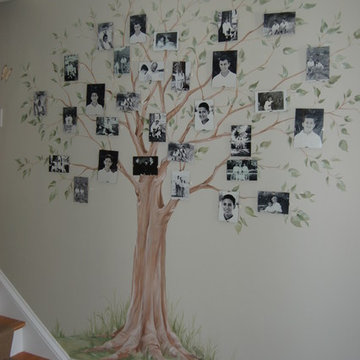 Hand Painted Family Tree Mural