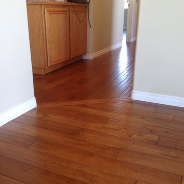 Hand Scaped Amber Flooring