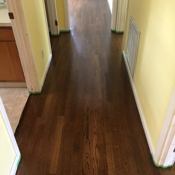 Hardwood Refinish with darker stain color